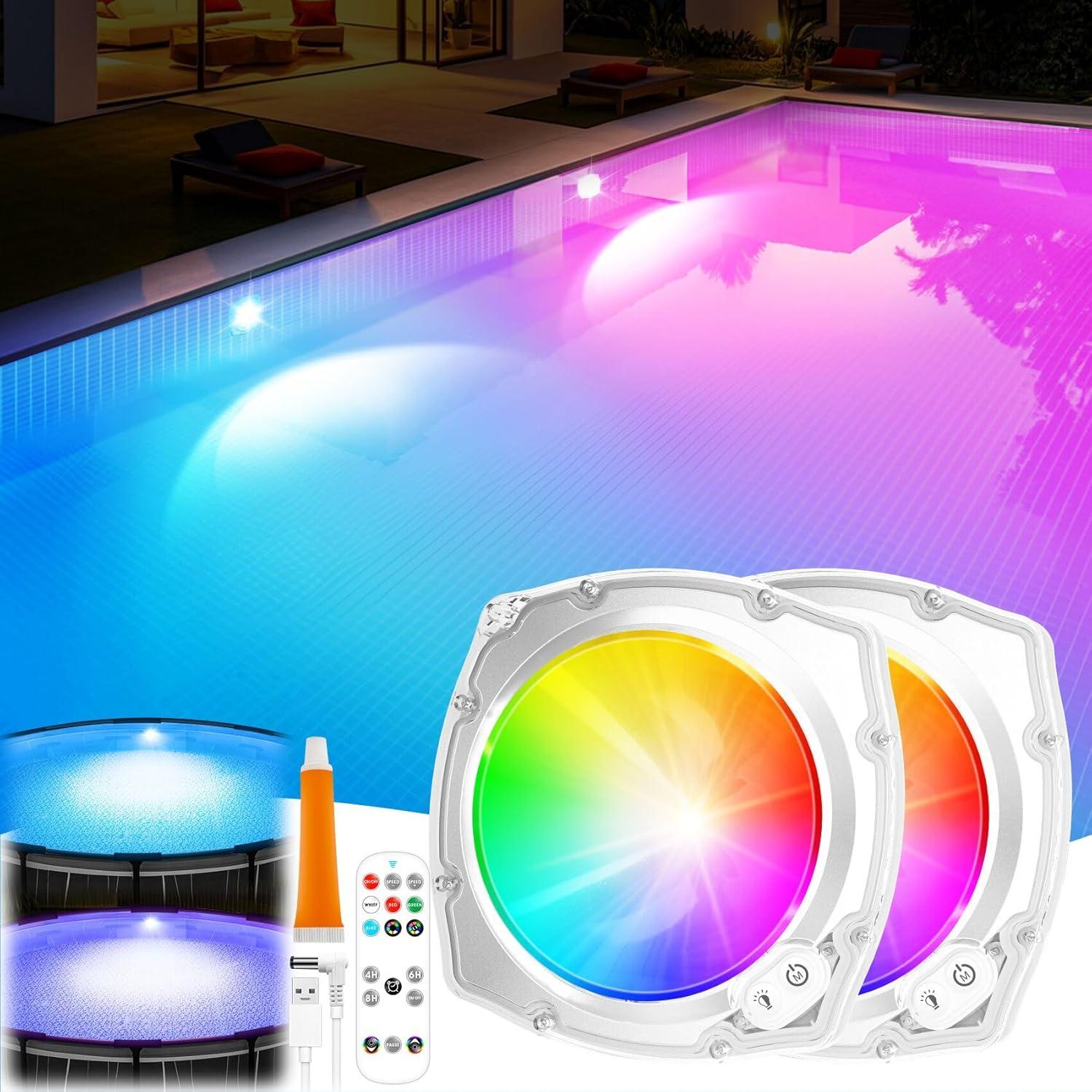 Rechargeable Pool Lights Showdown: Brightness That Dazzles