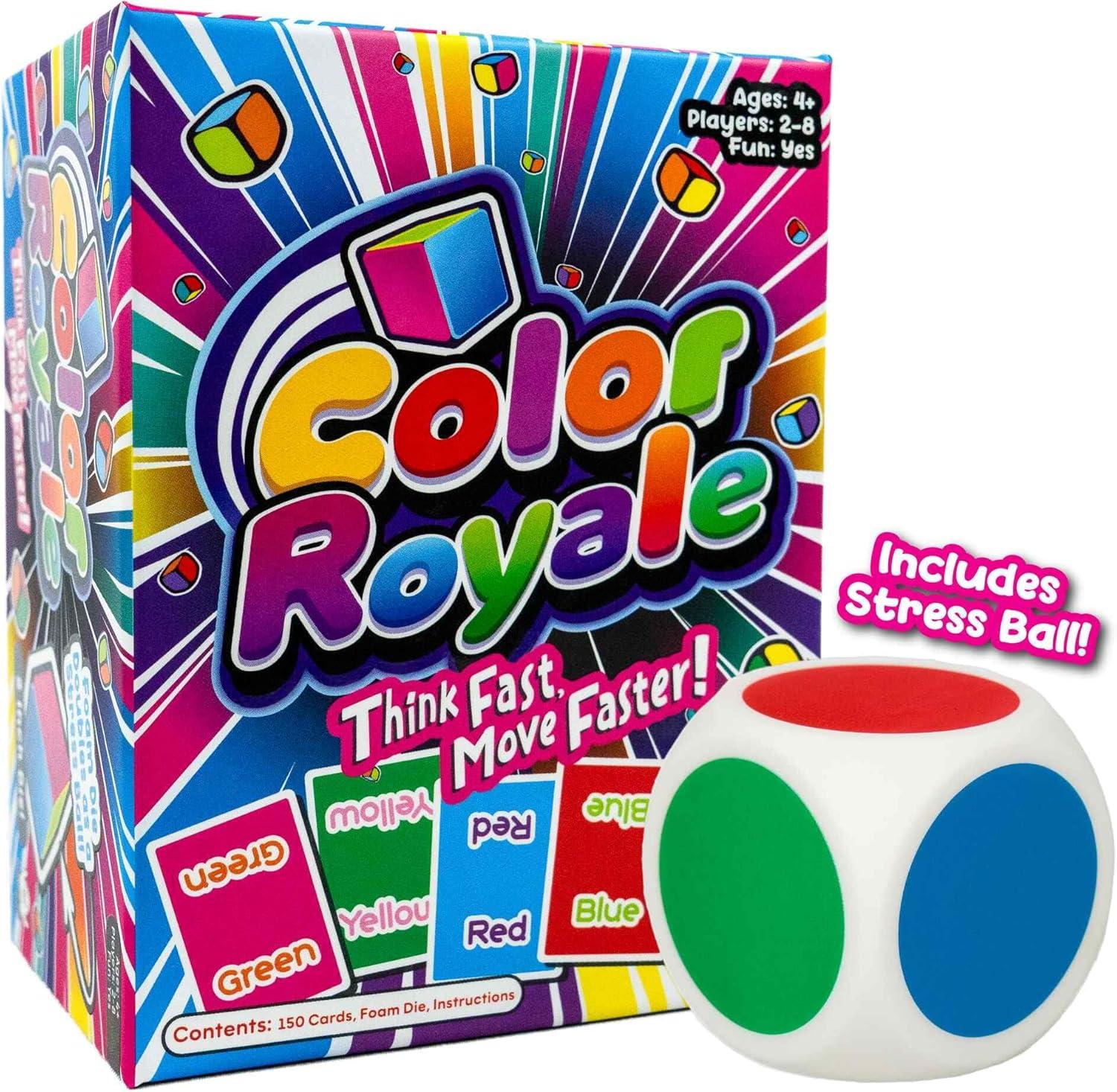 Color Royale Showdown: Party Card Game vs. Stress Ball Dice