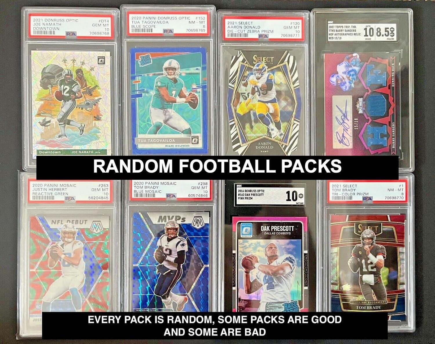 Football Card Pack Showdown: Rookies, Autos, and Mems Await!