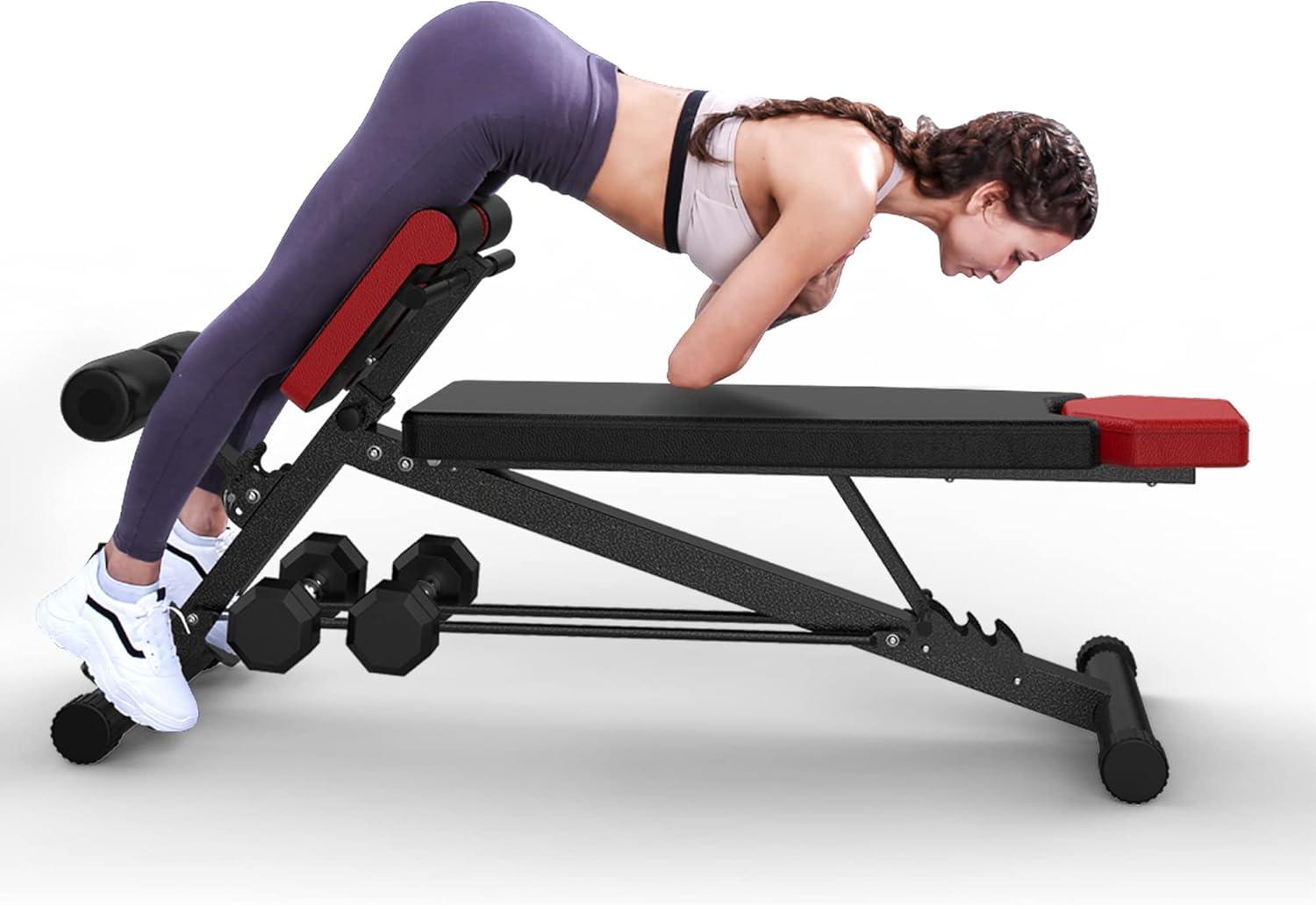 Finer Form's Weight Bench: Sit Up, Press & Hyperextend Surprising!