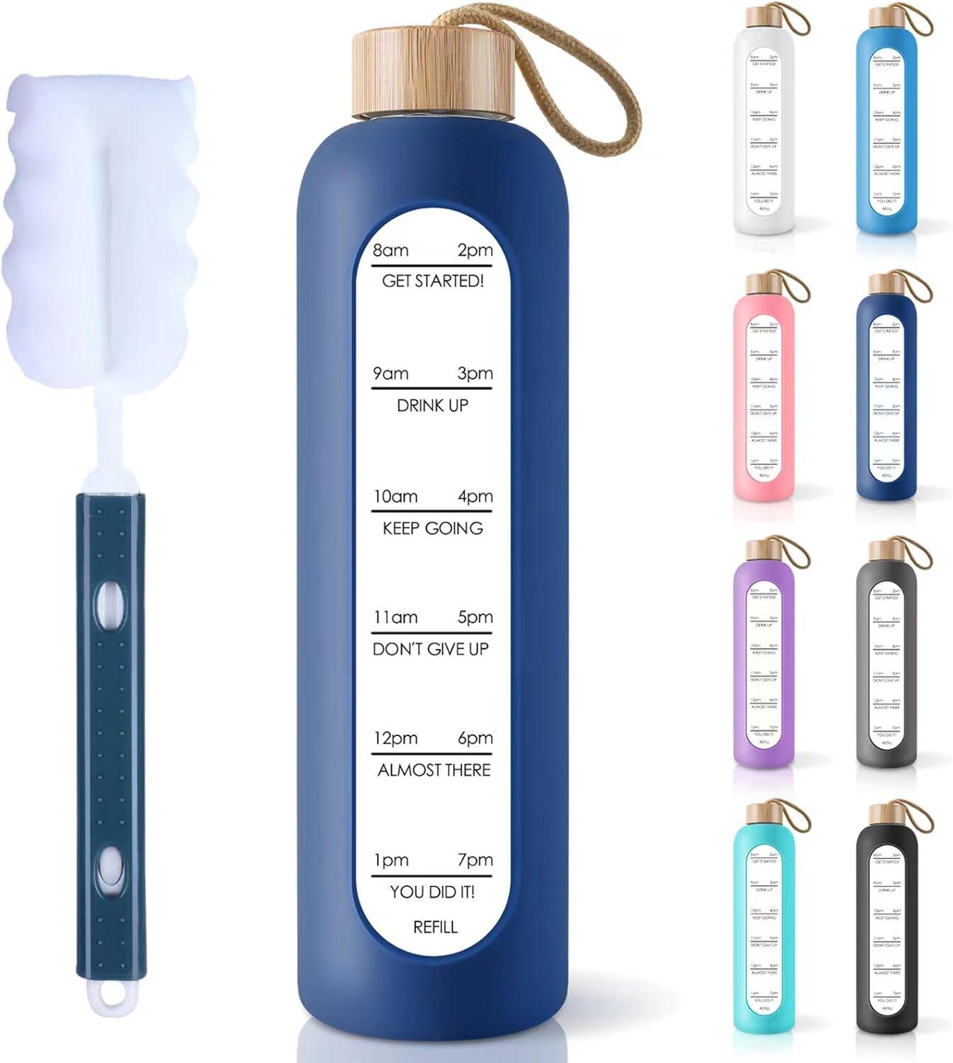 Glass water bottles showdown: Motivational quotes vs. durability