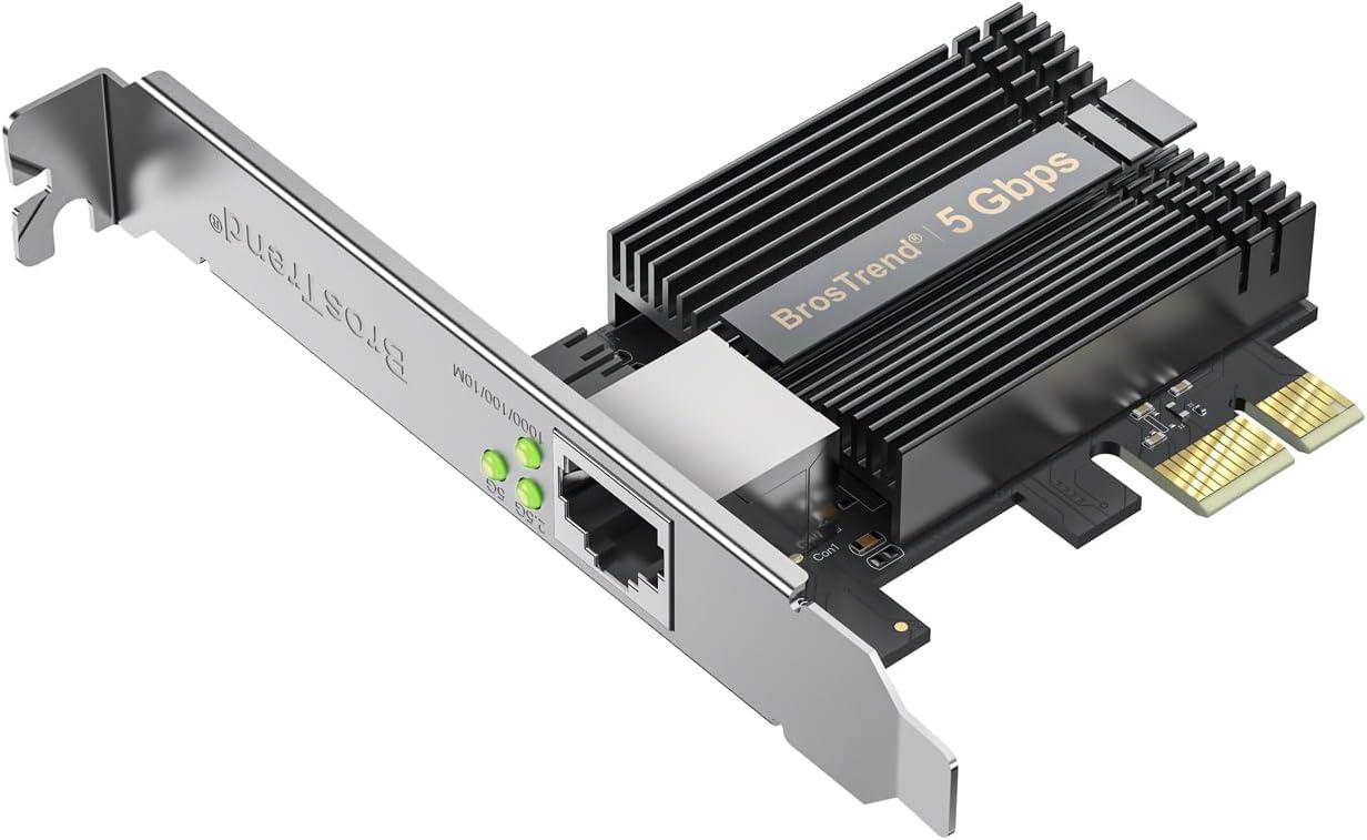 BrosTrend 5Gb PCIe Network Card Showdown: Speed vs. Stability