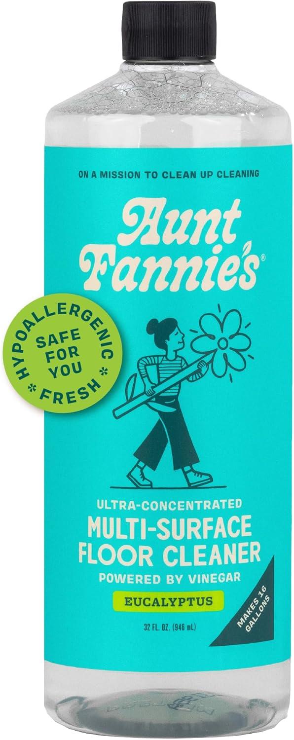 Aunt Fannie's Concentrated Vinegar Wash...Multi-Surface, Mop Ready. Tested, EWG-A-Rated, Pet-Friendly. Surprising Power!