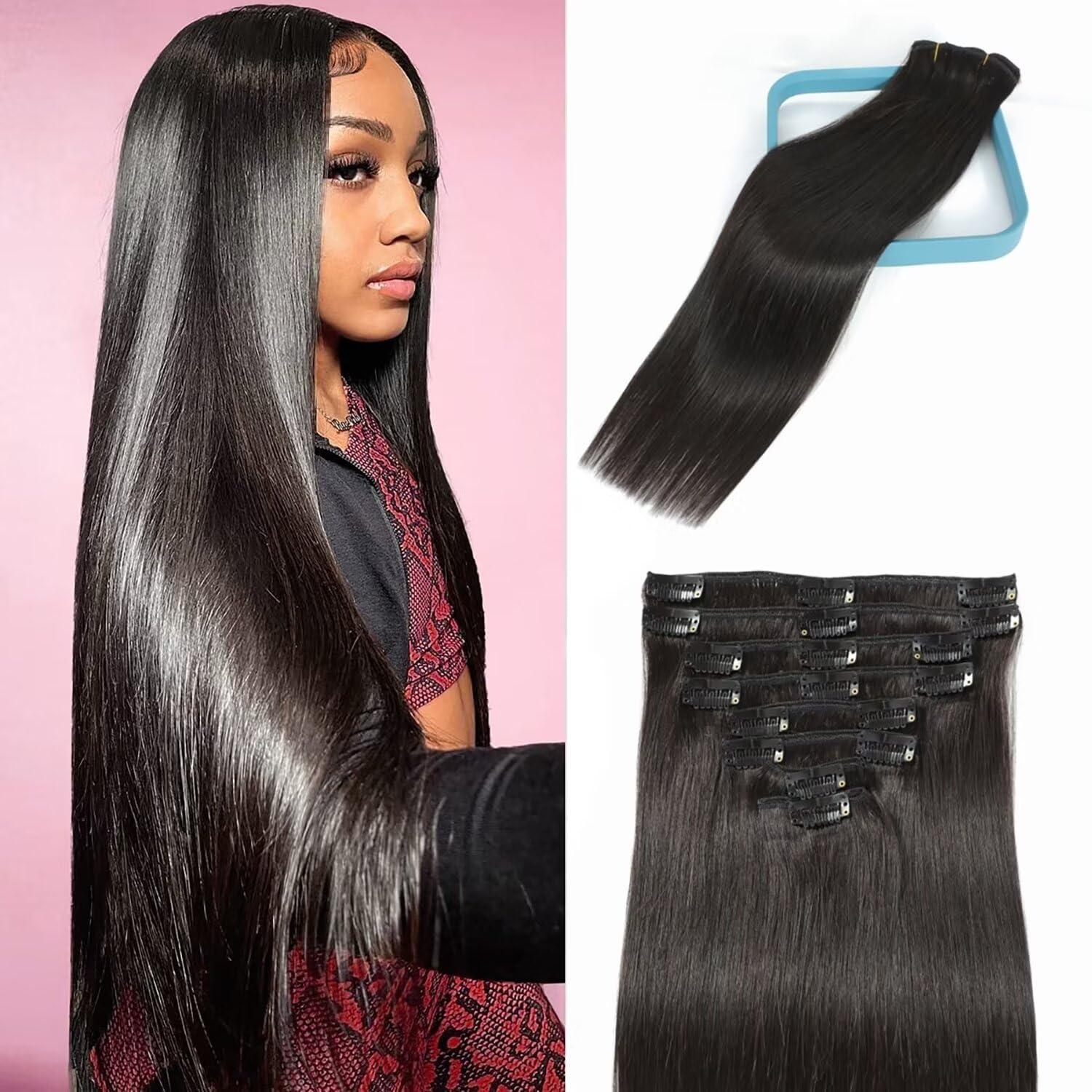 Natural Black Clip-in Hair Extensions: Surprising Quality Showdown