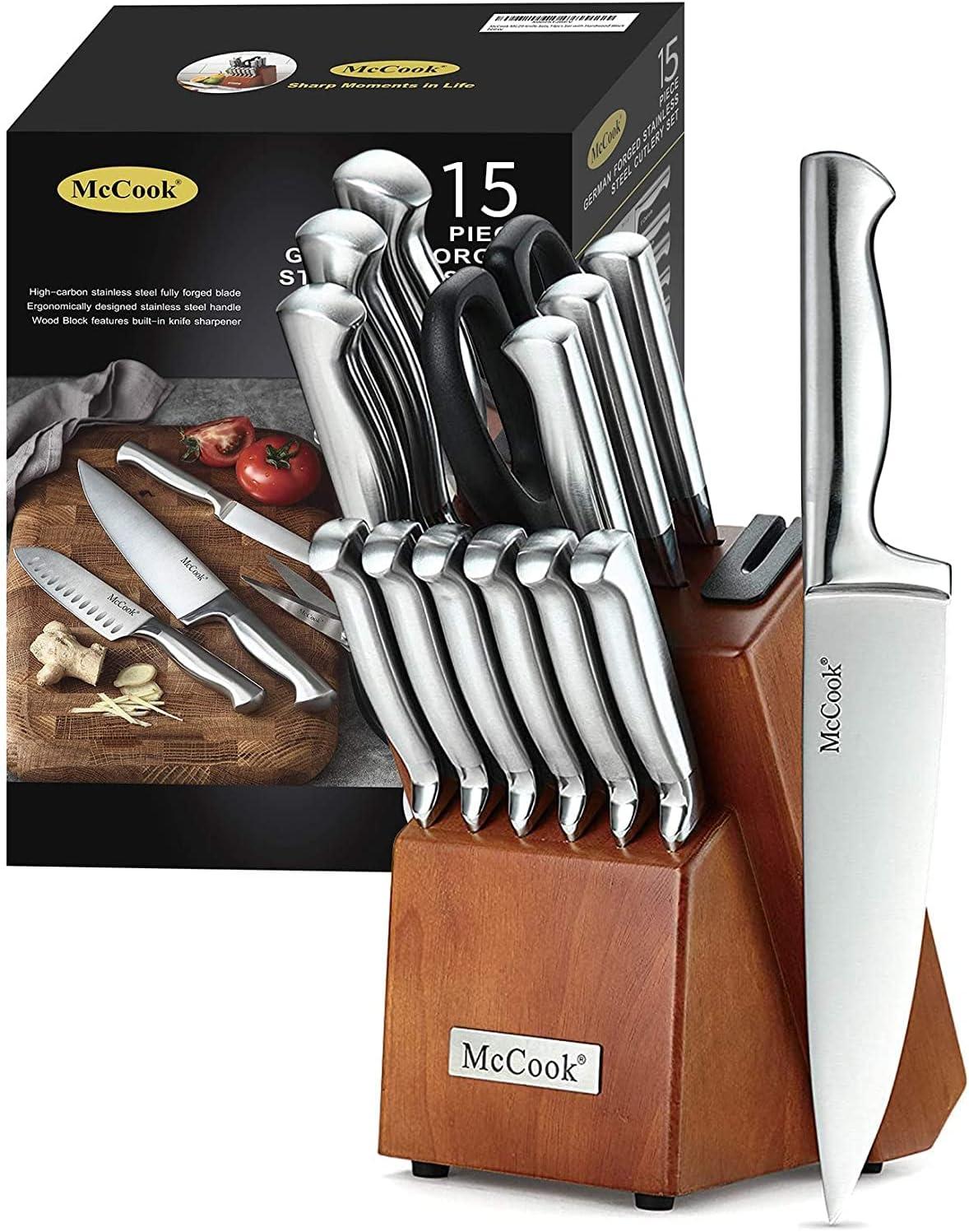 Kitchen Knife Showdown: McCook® Sets vs. German Steel Mastery