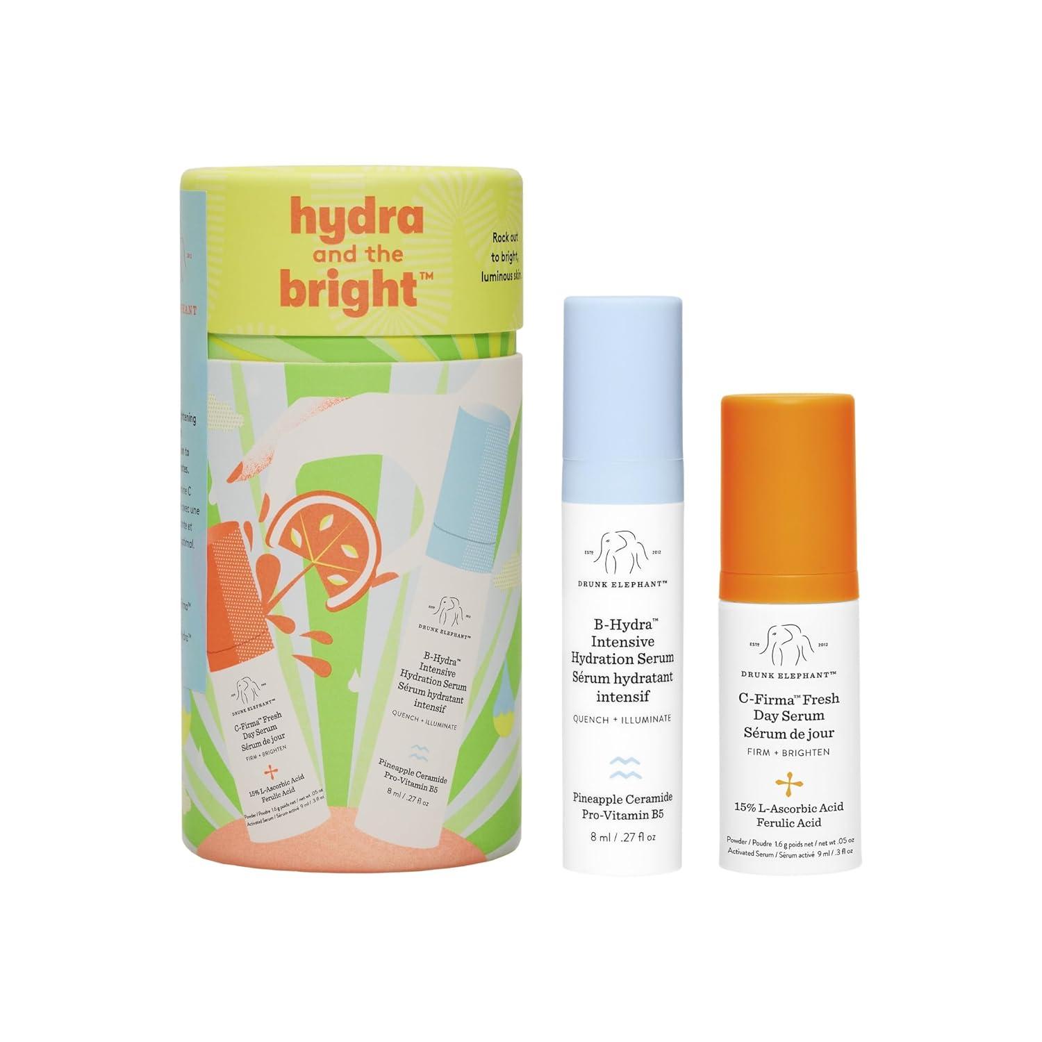 Hydration Showdown: Drunk Elephant's Brightening Duo