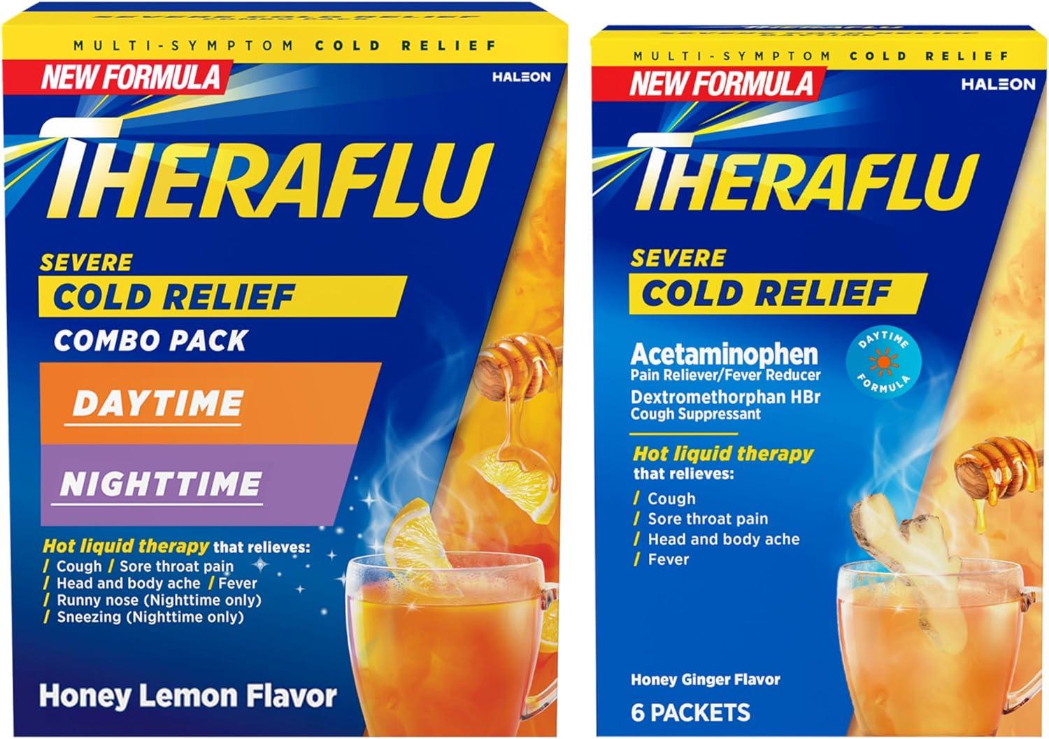 Theraflu Showdown: Honey Lemon vs. Honey Ginger Flavor Battle