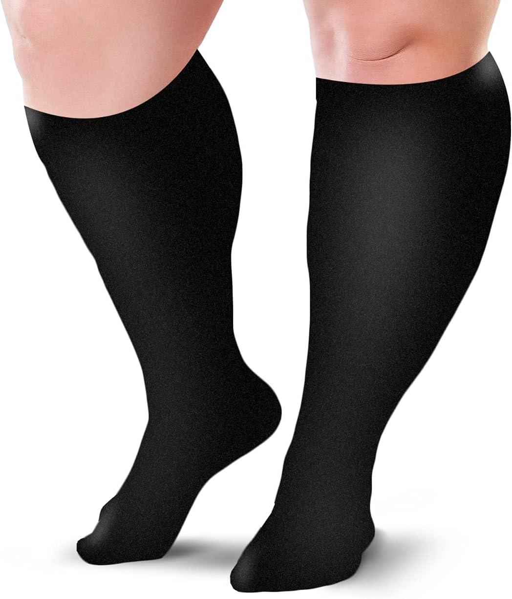 Improved Circulation... Black Compression Socks: Wide Calves, Athlete Fit Versus Travel!