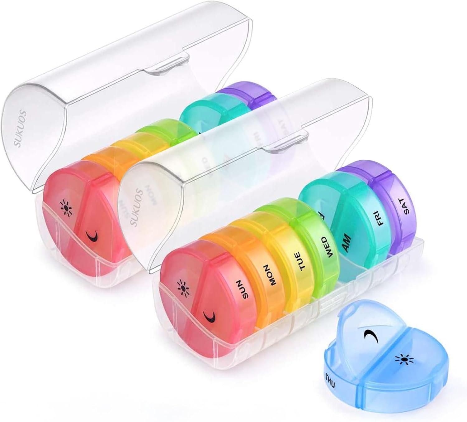Daily Pill Case Showdown: Surprising Insight On Sukuos Organizers For Easy, Double-Dosed Med Use