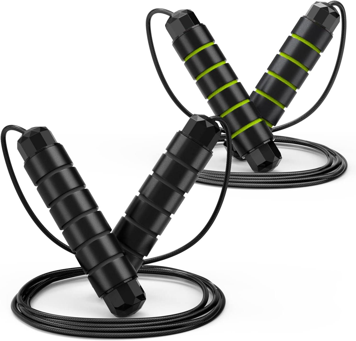Compare Jump Rope: Ball Bearings, Steel, Foam Handles - Fitness Fun… A Surprising Fit for All!