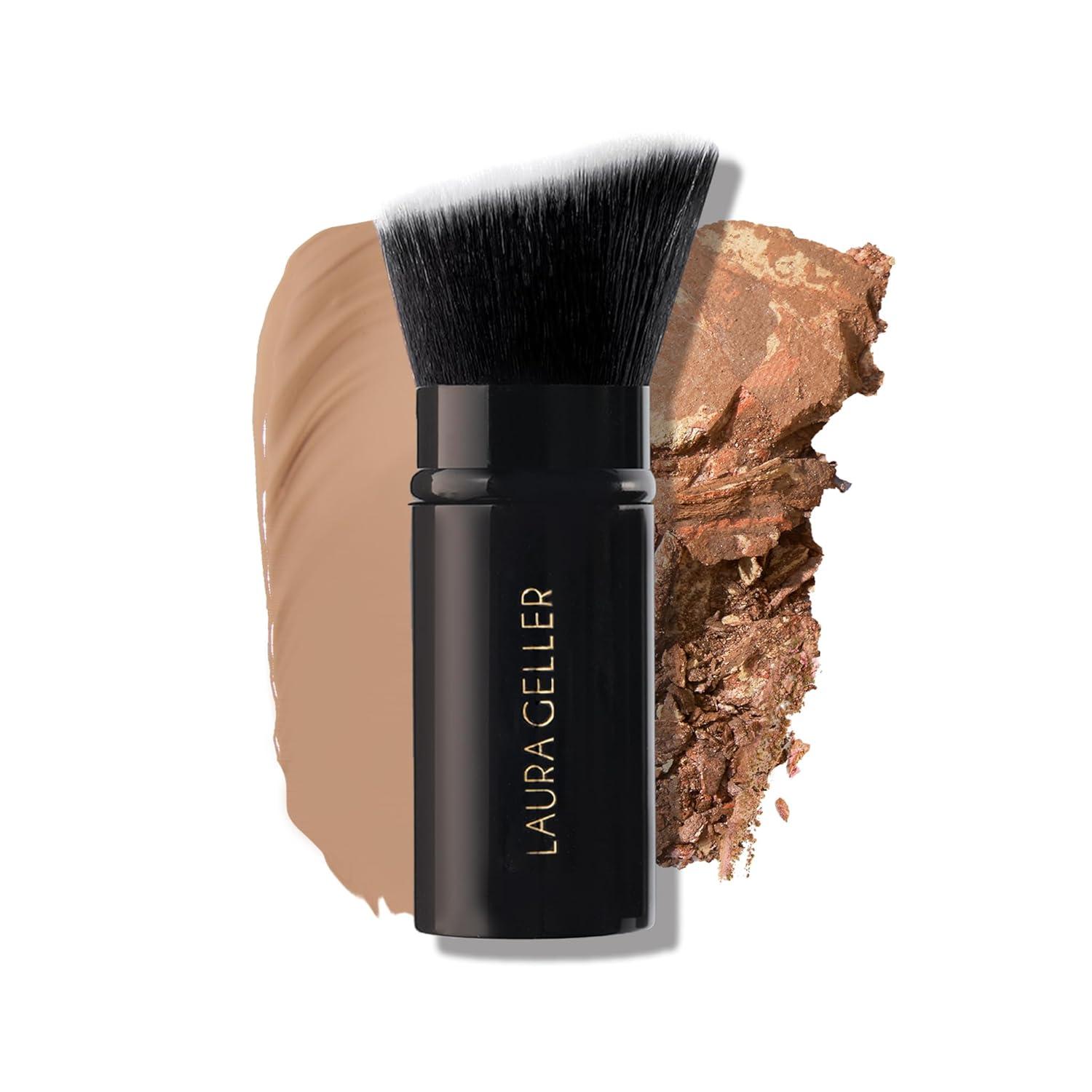 Laura Geller Retractable Kabuki Showdown: Slick Aluminum Versus Smooth Fluid립ow… (Tested For Liquid, Cream, Powder!)