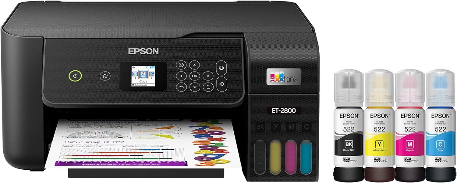 EcoTank ET-2800 Versus InkJet: Tested Basic Home Prints, Zero Cartridges... Surprising Value?
